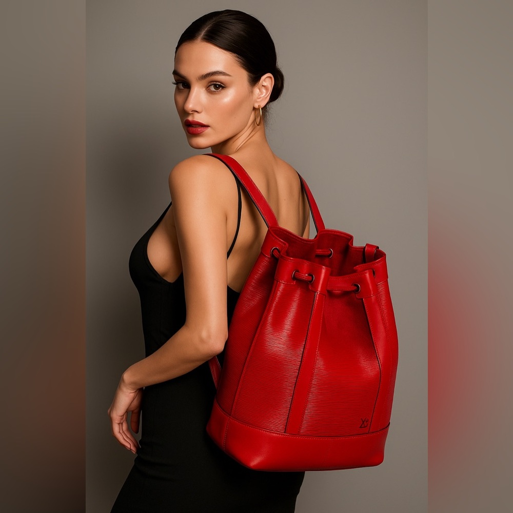 Louis Vuitton Vibrant Red Epi Leather Sling Bag
